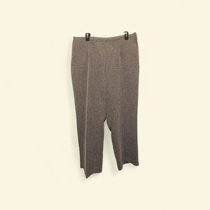 Women's Brown Alfred Dunner Pants, Size 16W, Polyester and Rayon